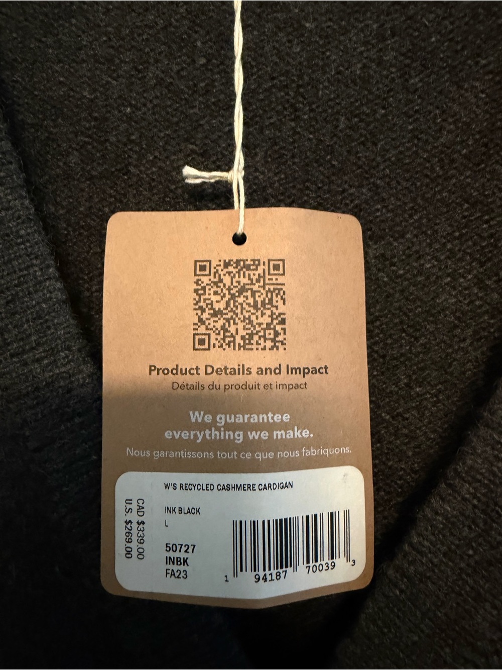Patagonia Women's Recycled Cashmere Cardigan NWT - Picture 3 of 5